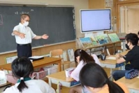入植者の方の講話