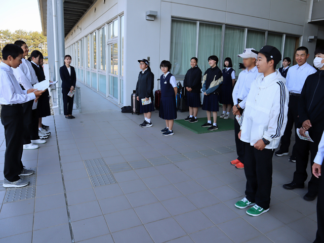 修学旅行1日目の様子1