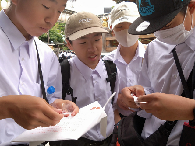 修学旅行2日目の様子9