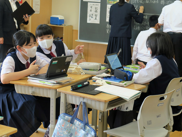 通常の学級実践研修の様子1