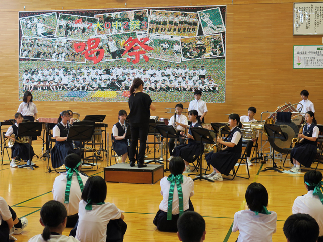 全県総体・吹奏楽コンクール中央地区大会激励会の様子6