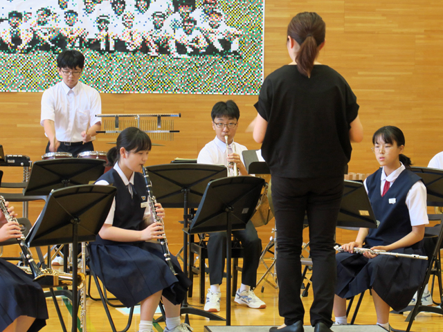 全県総体・吹奏楽コンクール中央地区大会激励会の様子8