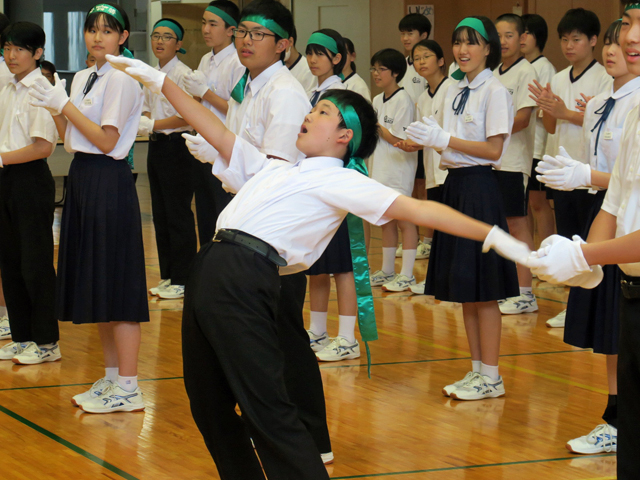 全県総体・吹奏楽コンクール中央地区大会激励会の様子9