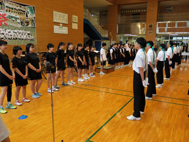 全県総体・吹奏楽コンクール中央地区大会激励会の様子12