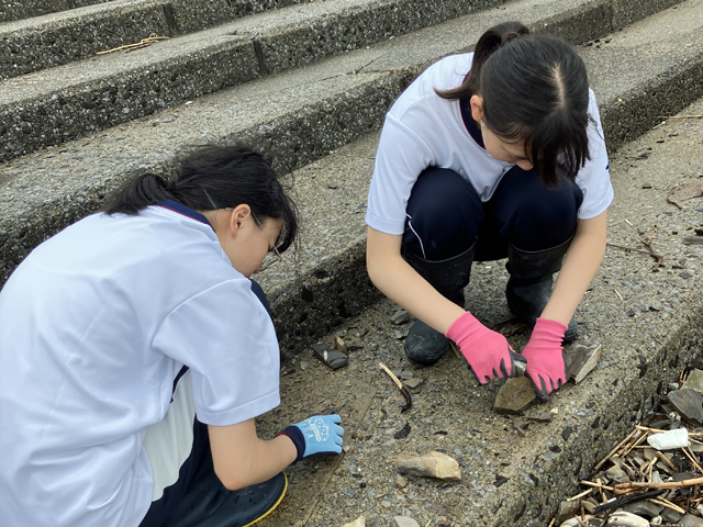 1年地層観察の様子8