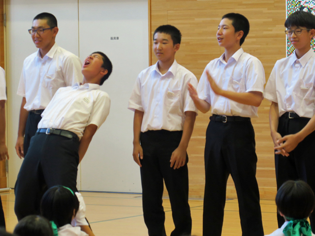 全県少年野球・吹奏楽コンクール全県大会激励会の様子3