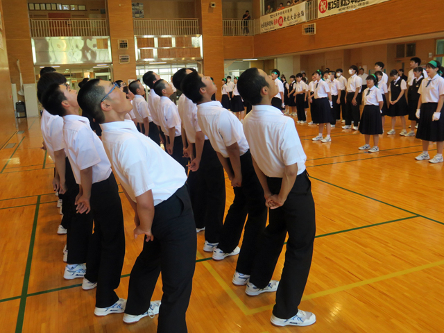 全県少年野球・吹奏楽コンクール全県大会激励会の様子6