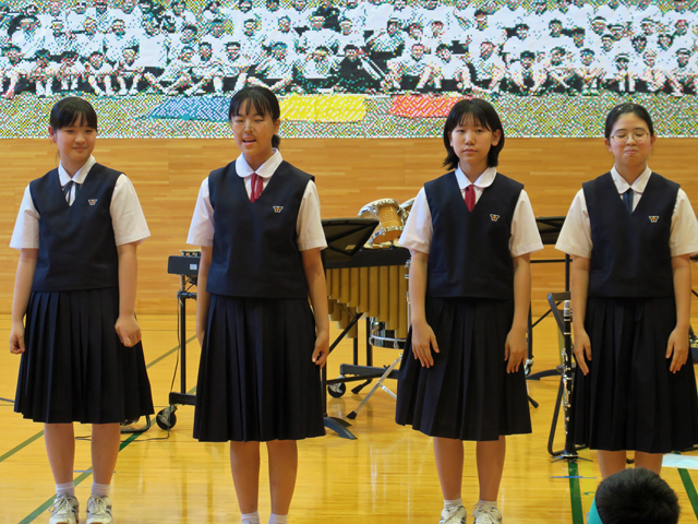 東北吹奏楽コンクール・全県水泳大会激励会の様子3