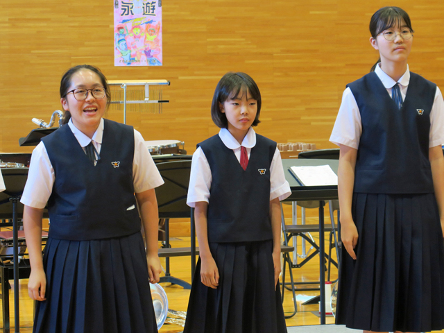 東北吹奏楽コンクール・全県水泳大会激励会の様子4