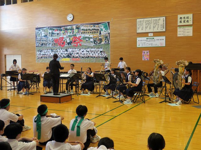 東北吹奏楽コンクール・全県水泳大会激励会の様子6