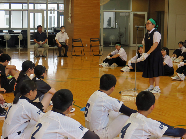 市郡秋季体育大会激励会の様子2