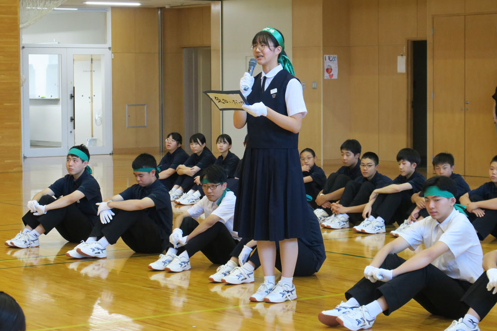 市郡秋季体育大会激励会の様子2