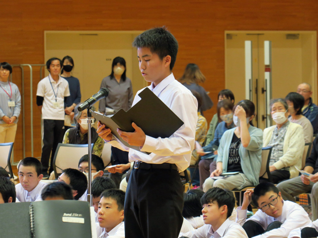 東日本学校吹奏楽大会激励会の様子2