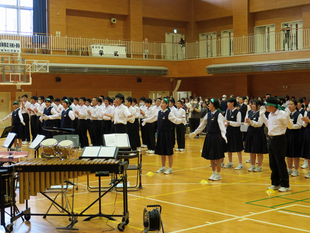 東日本学校吹奏楽大会激励会の様子9