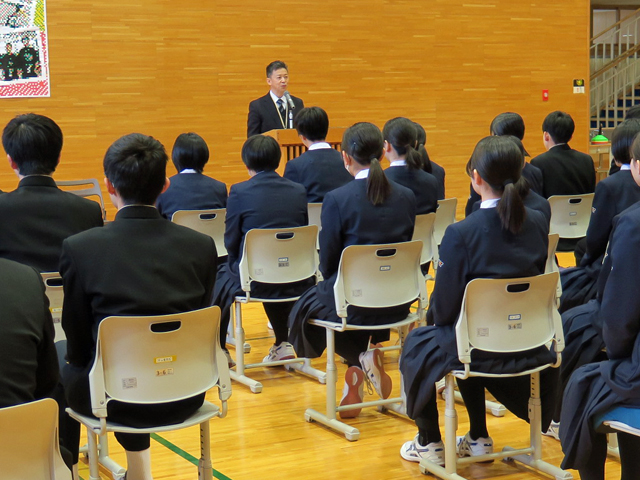 ３学期始業式の様子4