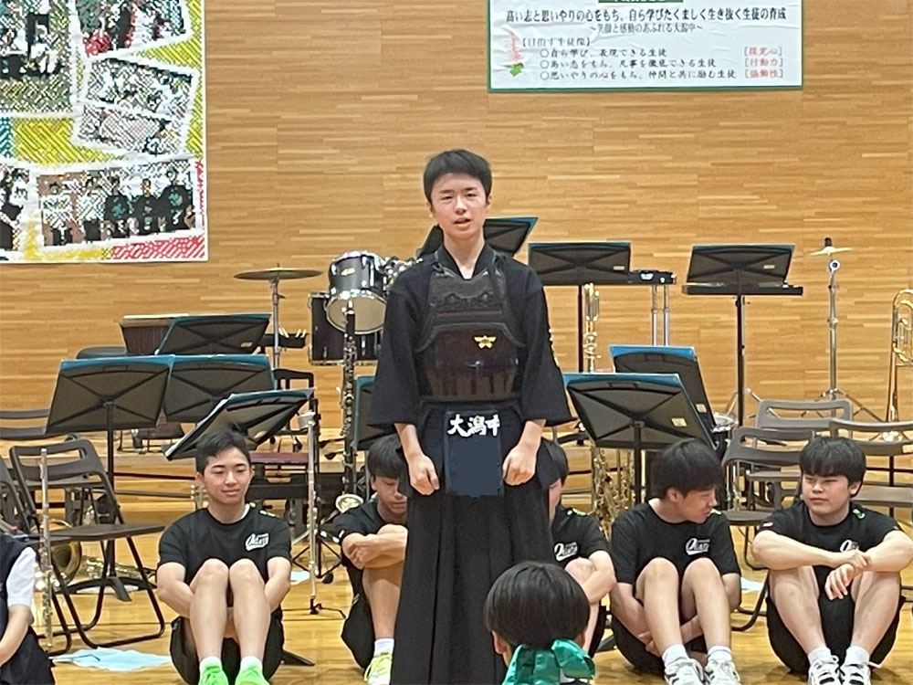 全県総体・吹奏楽コンクール中央地区大会激励会の様子3