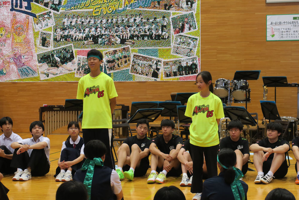 全県総体・吹奏楽コンクール中央地区大会激励会の様子5