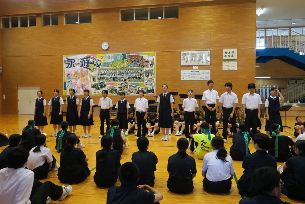 全県総体・吹奏楽コンクール中央地区大会激励会の様子6