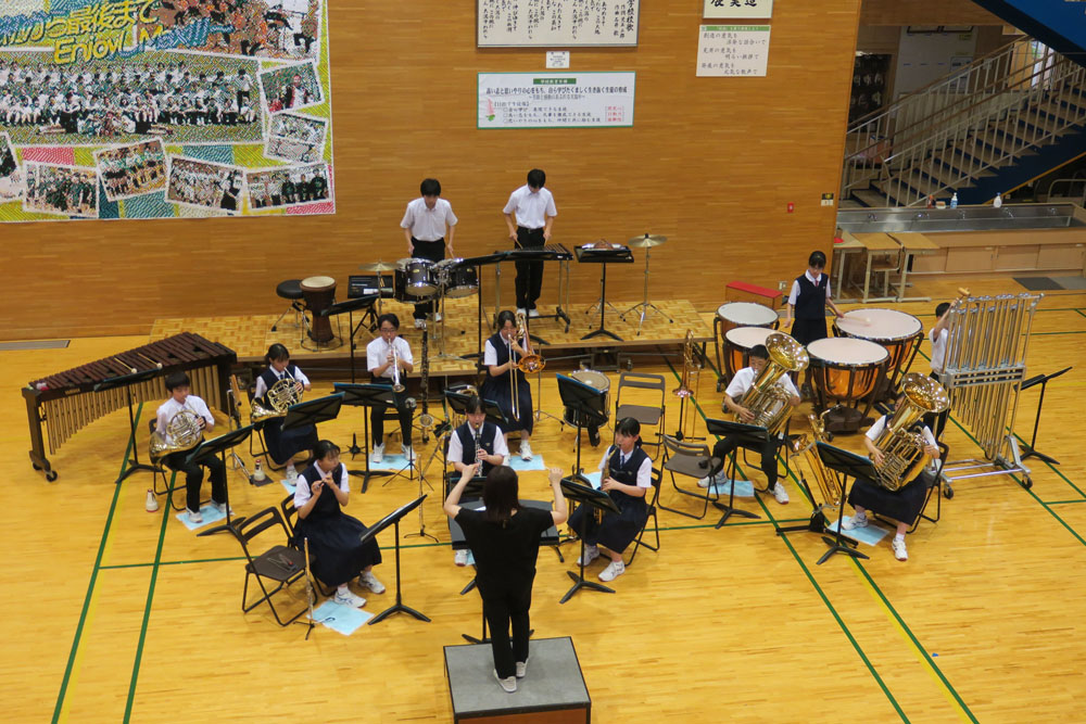 全県総体・吹奏楽コンクール中央地区大会激励会の様子7