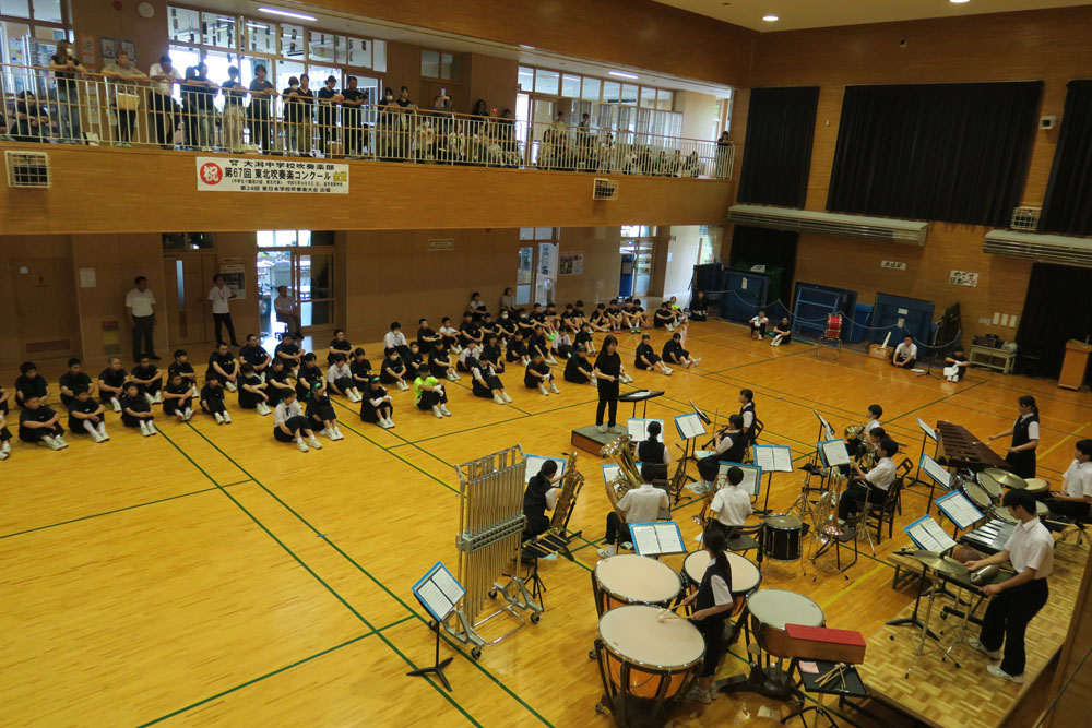 全県総体・吹奏楽コンクール中央地区大会激励会の様子8