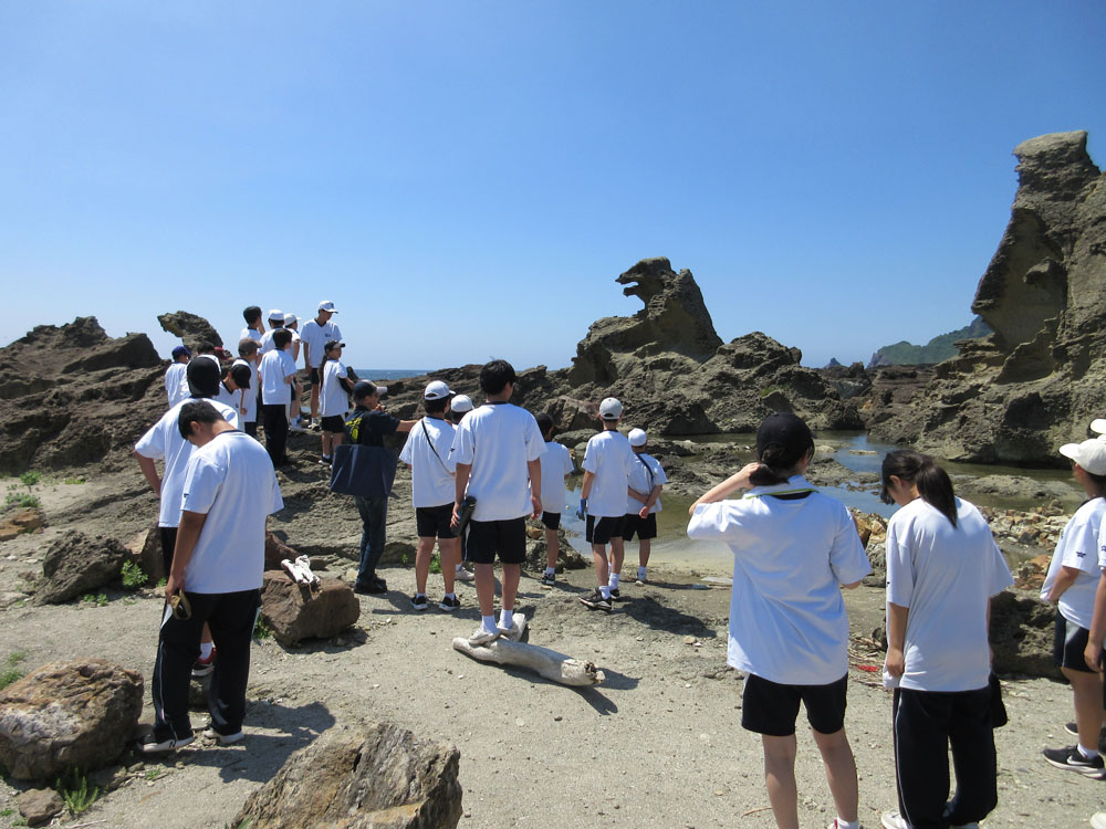 1年地層観察の様子5