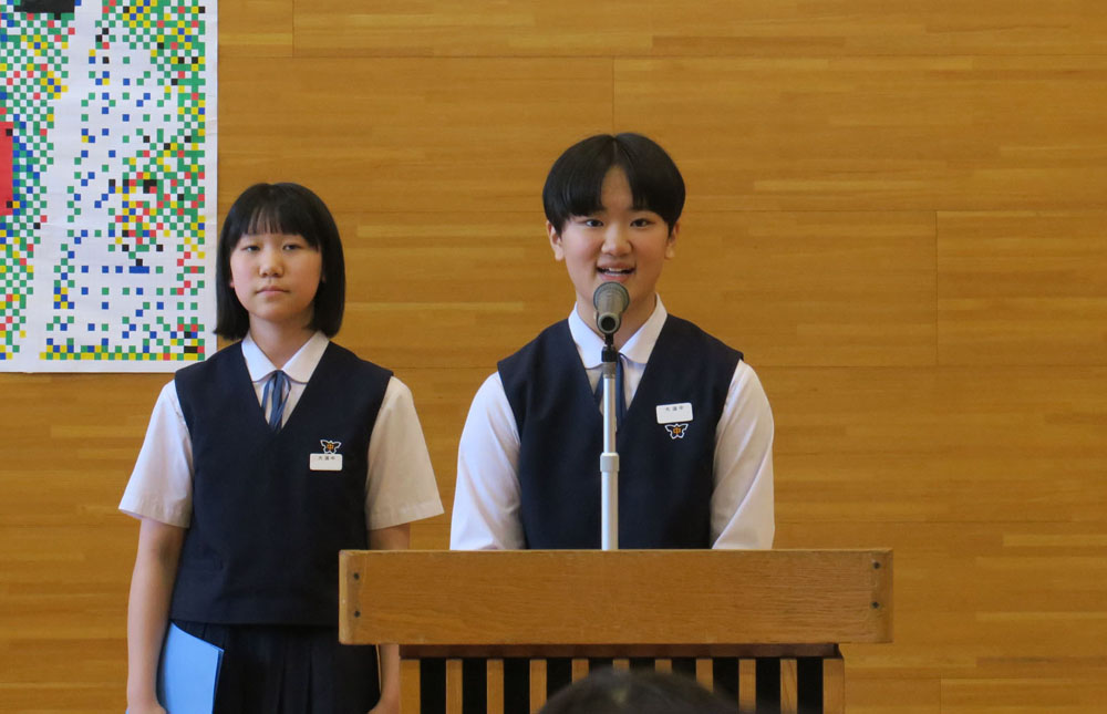 生徒会役員選挙の様子1