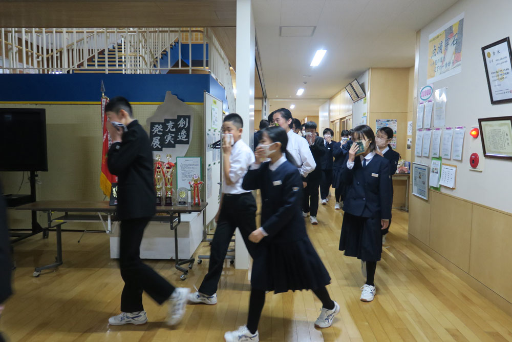 避難訓練の様子1