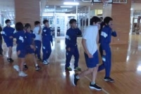 小中合同避難訓練