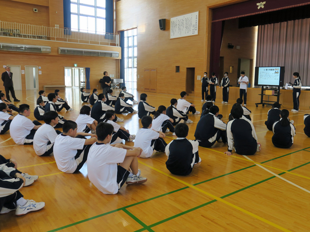 体育祭集会の様子1