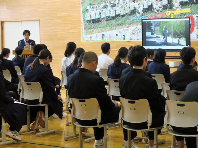 交通安全教室の様子1
