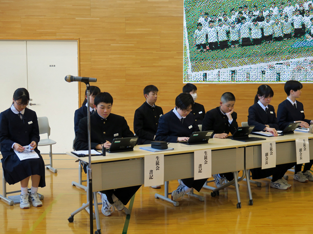 前期生徒総会の様子1