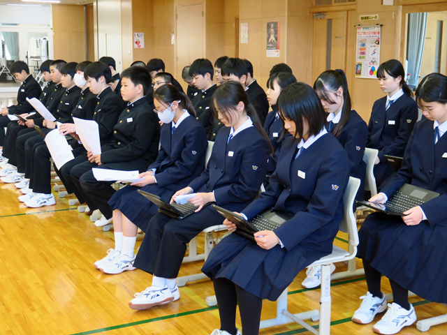 前期生徒総会の様子5