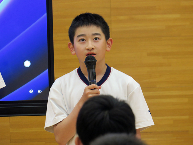 学級宣言集会の様子6