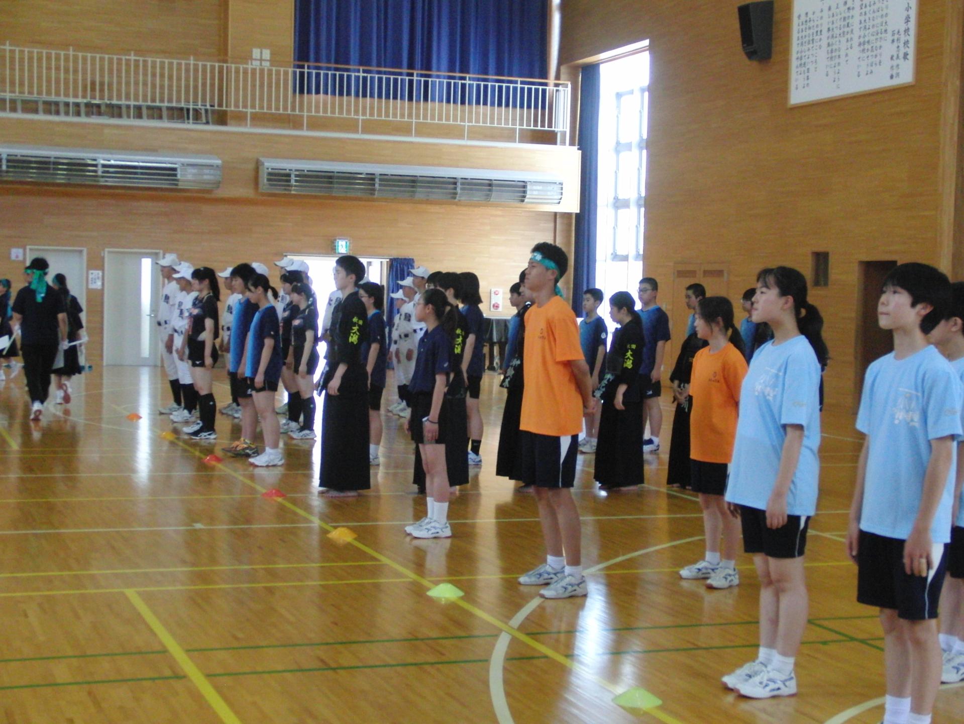 選手部員たち