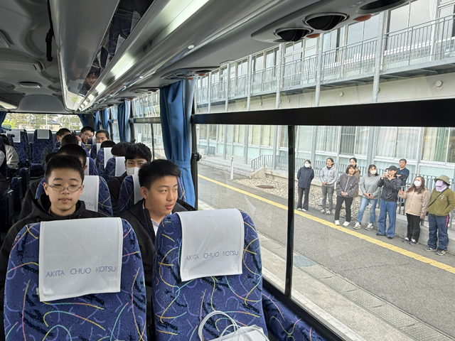 修学旅行1日目の様子1