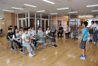 修学旅行結団式
