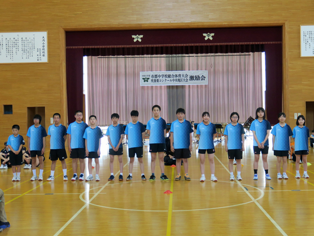 市郡総体激励会の様子13