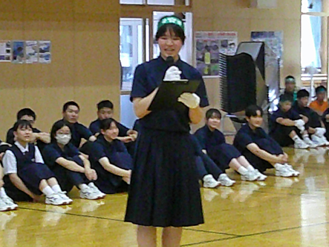 全県総体・県吹奏楽コンクール激励会の様子6