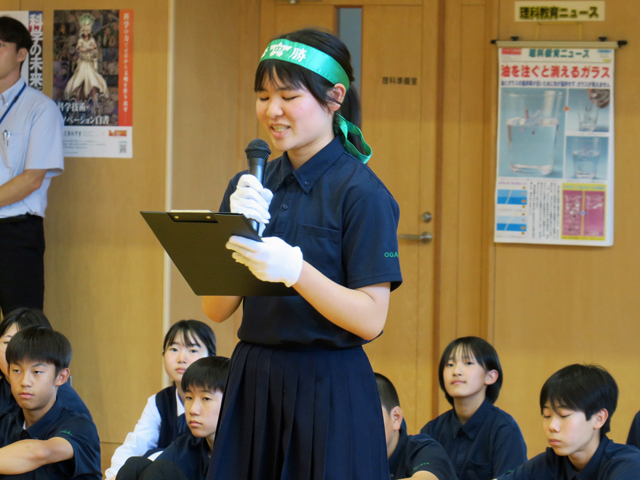 市郡秋季大会激励会の様子2