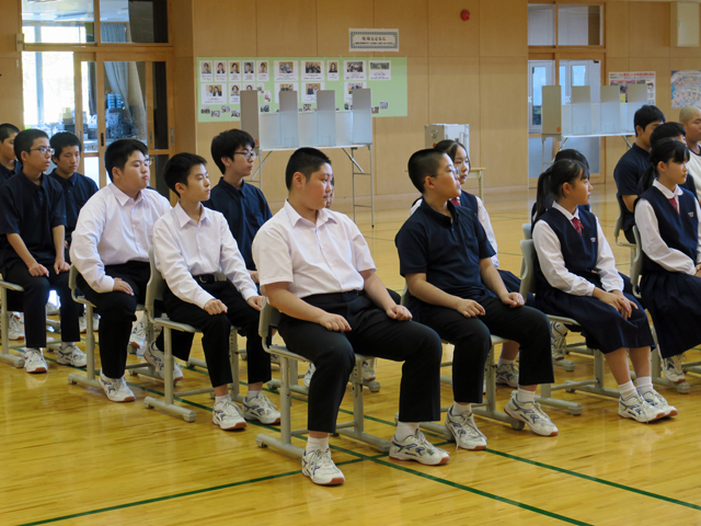 生徒会役員選挙の様子2