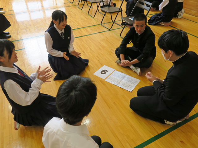 後期縦割り清掃班集会の様子2